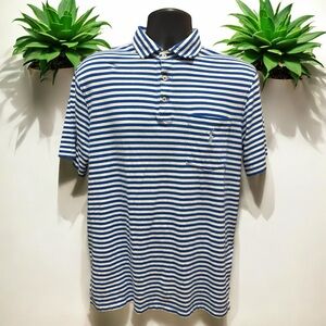Polo by Ralph Lauren Nautical Blue and White Striped Polo